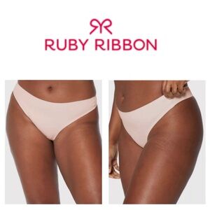 NEW!  Ruby Ribbon Second Skin thong in ‘fawn’ (S)